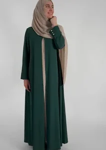 Elegant Open Front Abaya